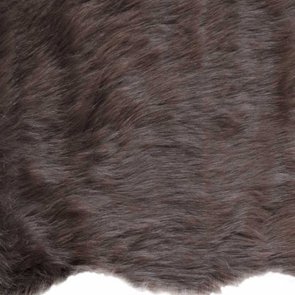 2' X 3' Chocolate Faux Sheepskin Shag Area Rug