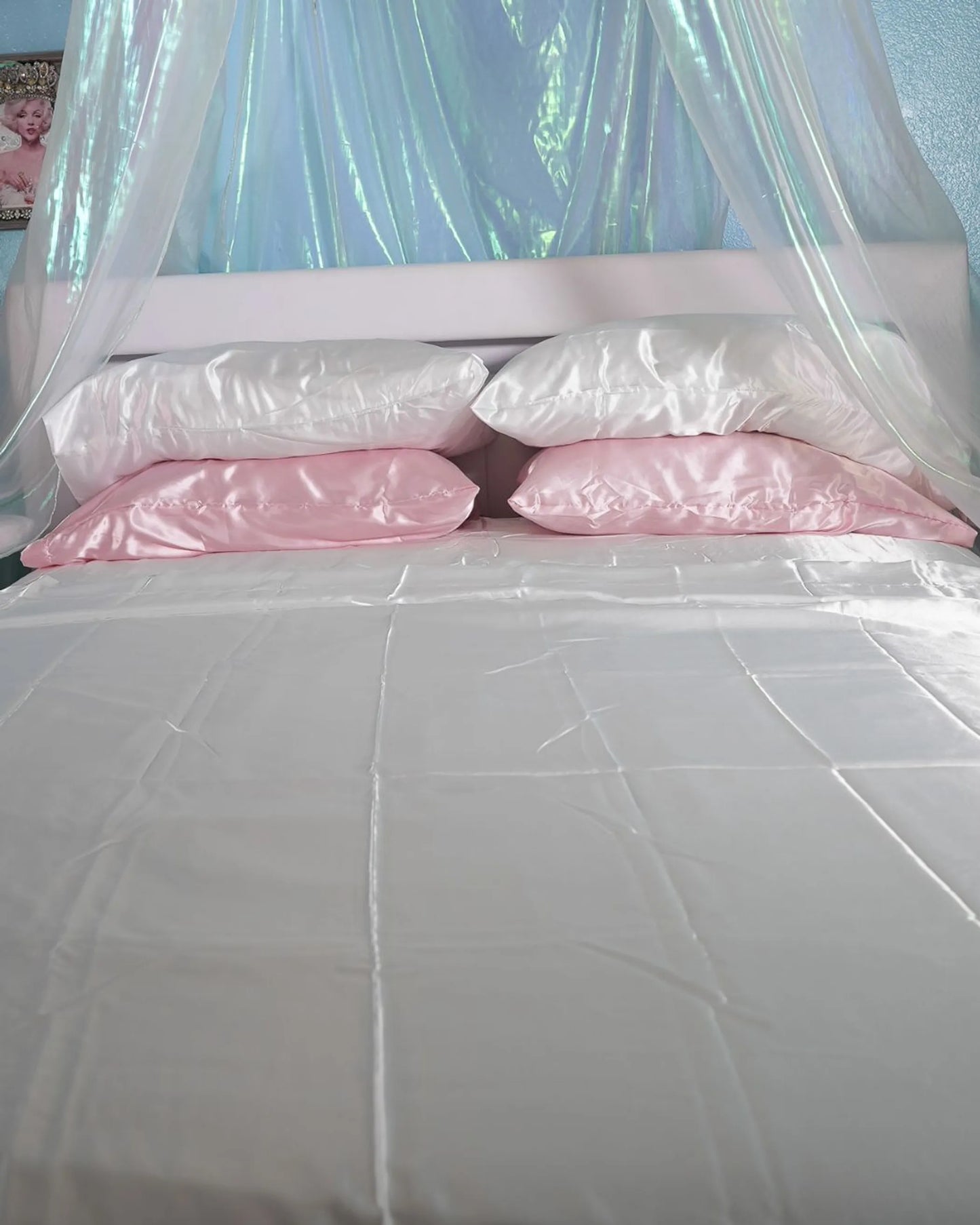 Amelia White Duvet Cover