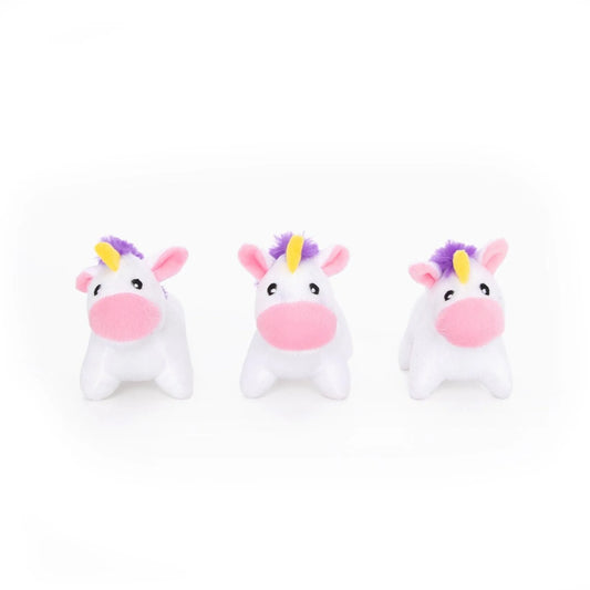 ZippyPaws Miniz Unicorns 3pk