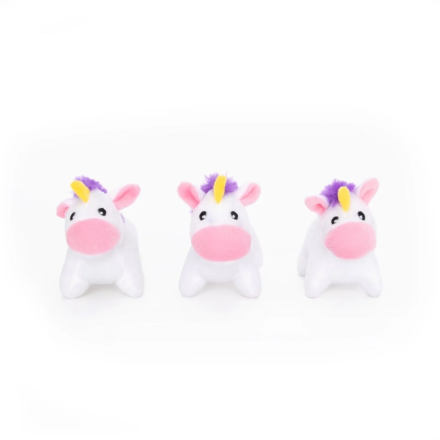 ZippyPaws Miniz Unicorns 3pk