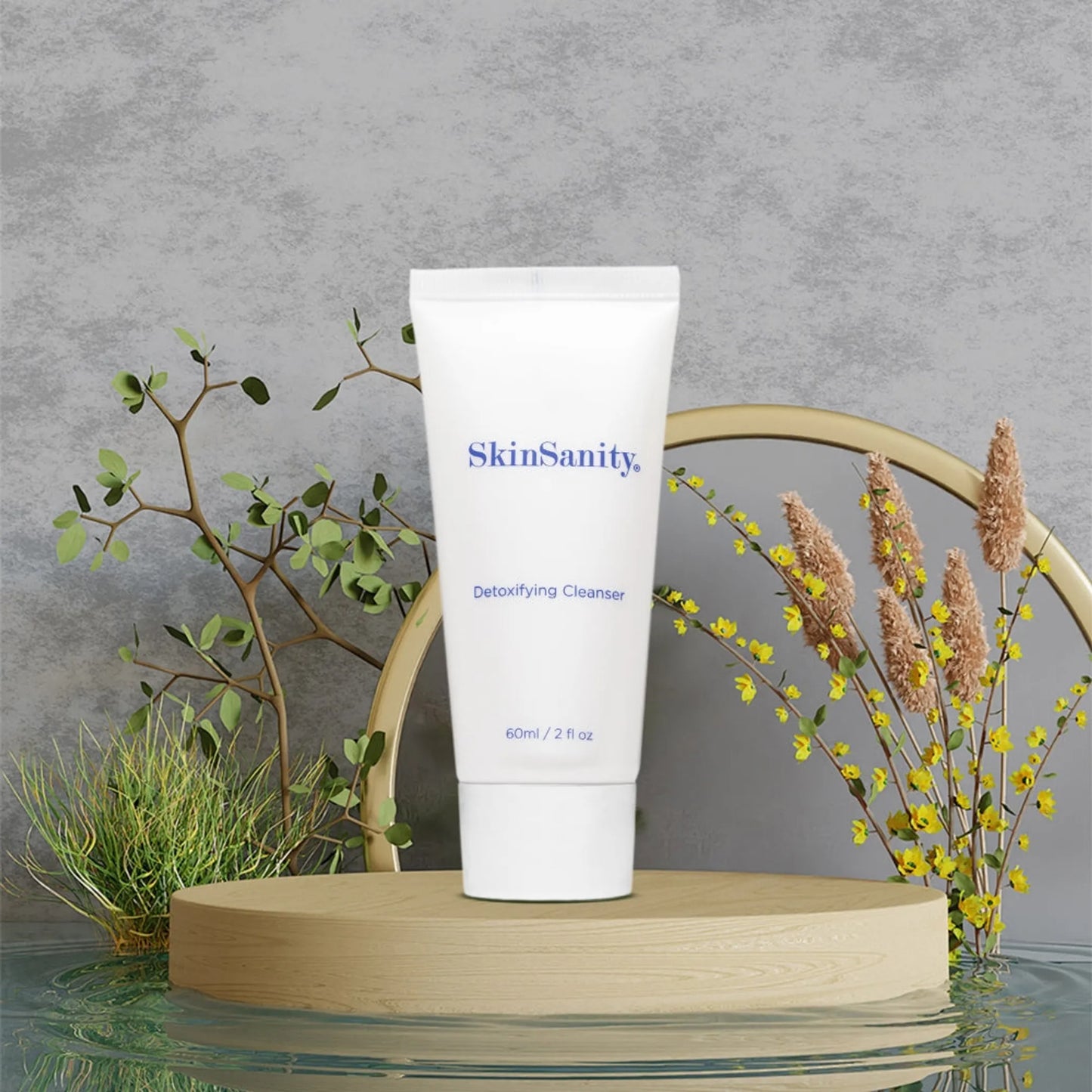 SkinSanity Detoxifying Facial Morning Cleanser 2 fl oz