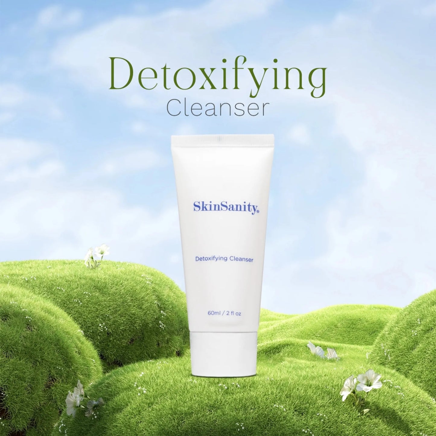 SkinSanity Detoxifying Facial Morning Cleanser 2 fl oz