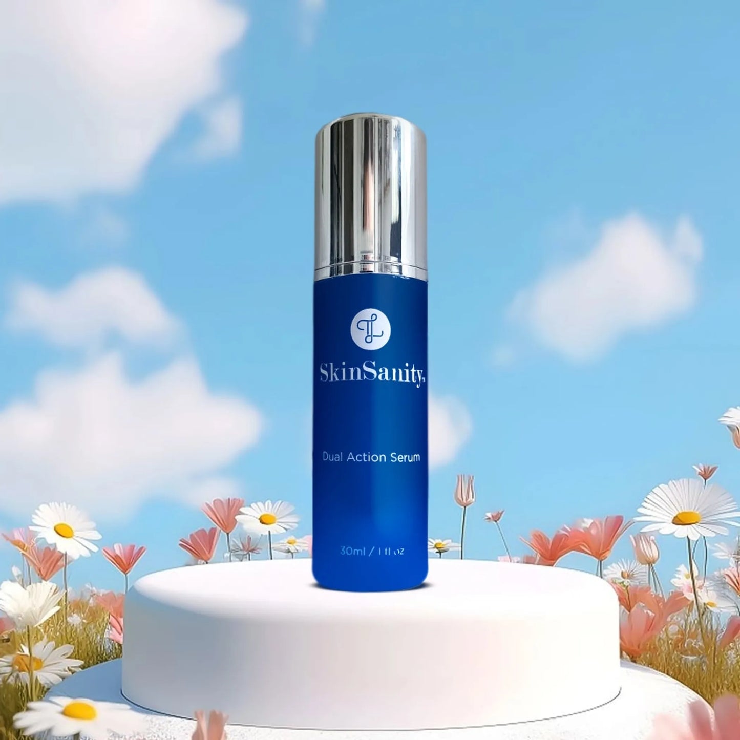 SkinSanity Dual Action Acne Serum  All-Natural 1 fl oz