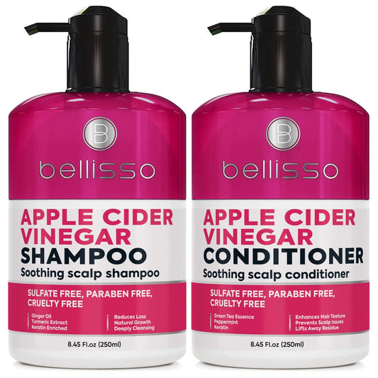 Apple Cider Vinegar Shampoo and Conditioner Set