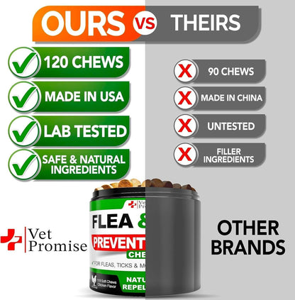 Flea and Tick Prevention for Dogs Chews Natural Dog