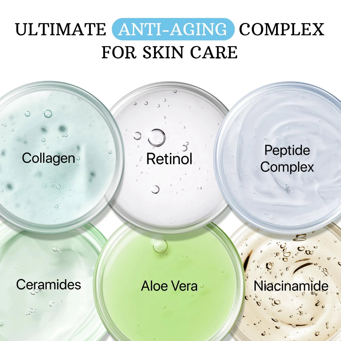 Retinol Cream for Face Anti Aging Face Moisturizer with Collagen & Hyaluronic Acid Day & Night Face Cream for Women and Men