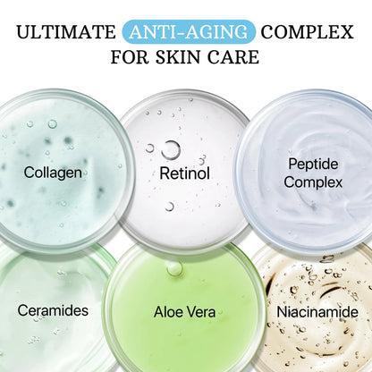 Retinol Cream for Face Anti Aging Face Moisturizer with Collagen & Hyaluronic Acid Day & Night Face Cream for Women and Men