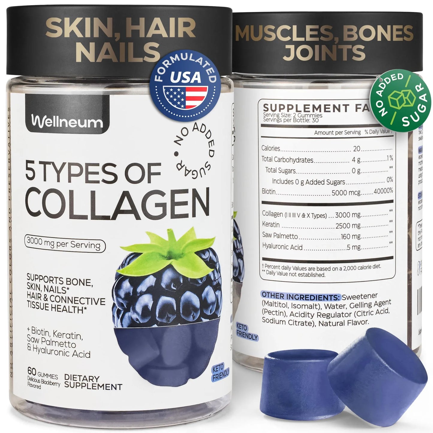 Collagen Peptide Gummies for Women and Men