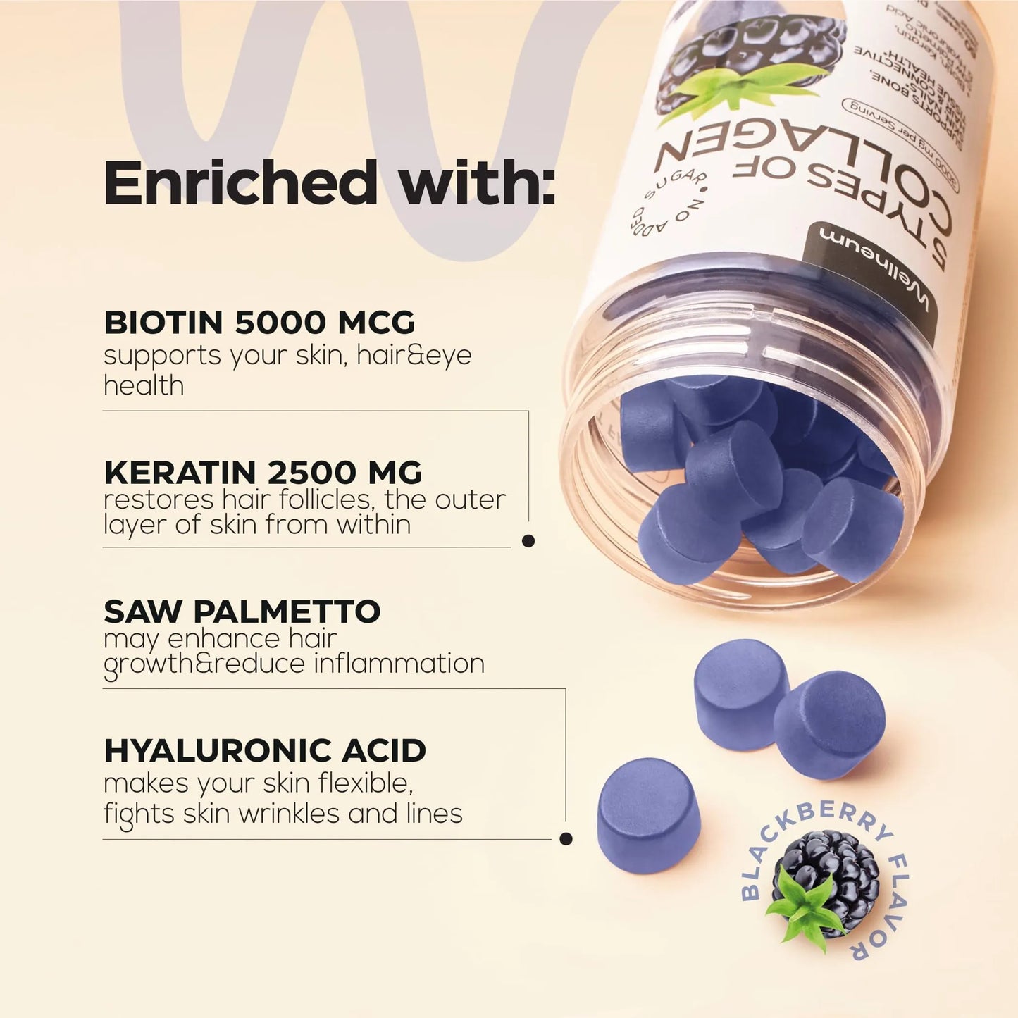 Collagen Peptide Gummies for Women and Men