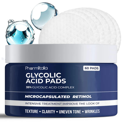Glycolic Acid Pads 35% Anti Aging Treatment for Clearer Smoother Skin
