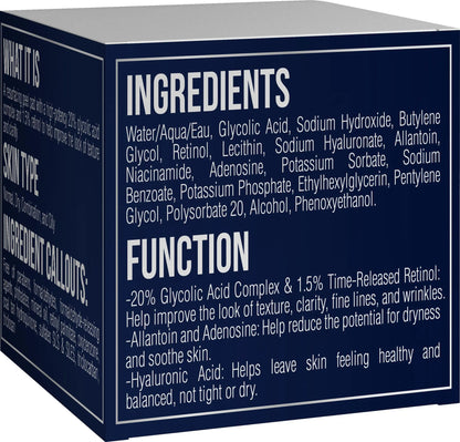 Glycolic Acid Pads 35% Anti Aging Treatment for Clearer Smoother Skin