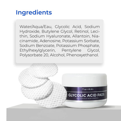 Glycolic Acid Pads 35% Anti Aging Treatment for Clearer Smoother Skin