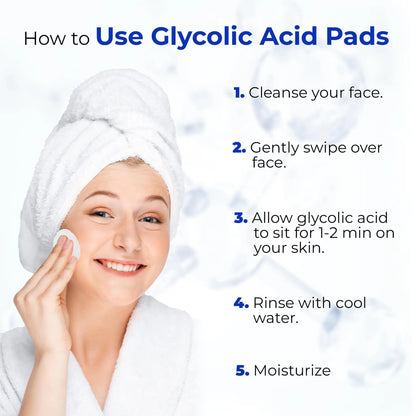 Glycolic Acid Pads 35% Anti Aging Treatment for Clearer Smoother Skin