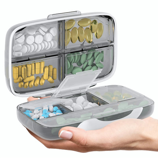 Travel Pill Organizer Airtight Medicine Case for Traveling