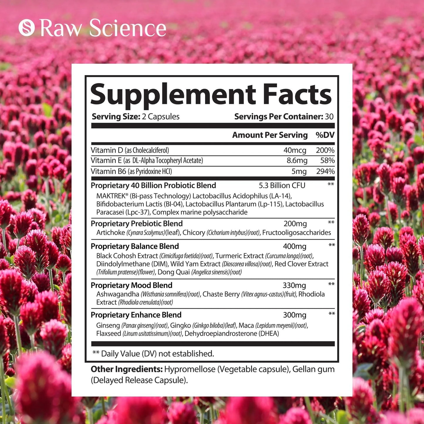 Menopause Supplements for Women Black Cohosh for Menopause Hot Flashes Night Sweats & Hormone Balance with DIM Vitex Dong Quai Red Clover Complete Men