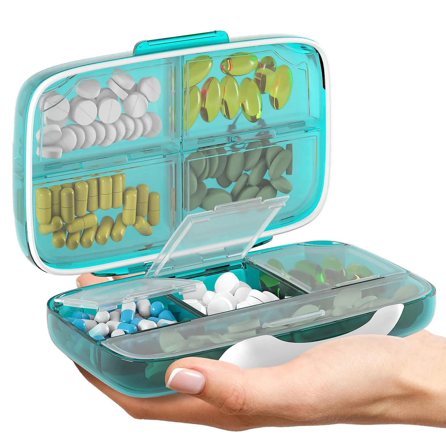 Pill Organizer Airtight Pill Box - Pack Of: 1 | Brand: Bexeen | Size: ONE