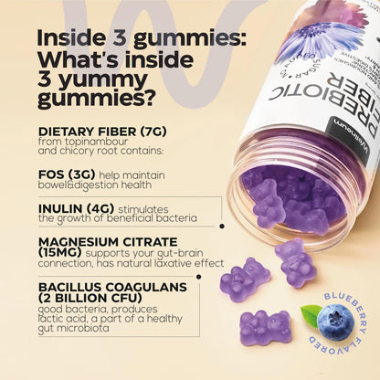 High Prebiotic Fiber Gummies for Women and Men