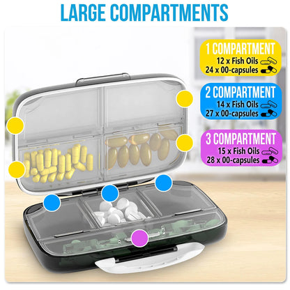 Airtight Pill Organizer Box