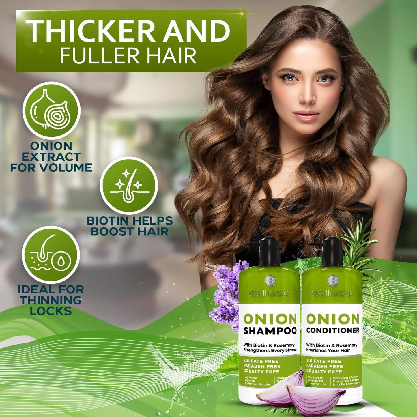 Onion Shampoo and Conditioner Set