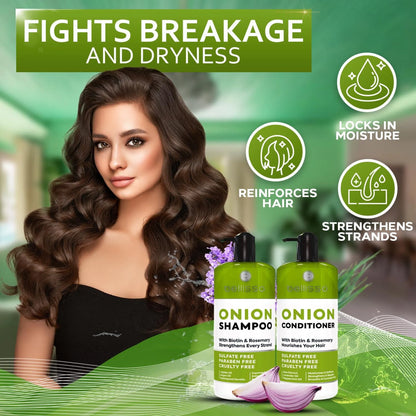 Onion Shampoo and Conditioner Set