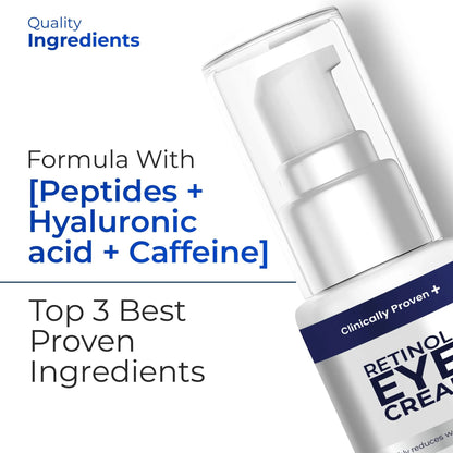 Retinol Eye Cream for Puffiness and Bags Under Eyes