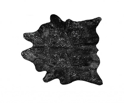6' X 7' Natural Cowhide Cowhide Print Area Rug
