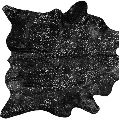 6' X 7' Natural Cowhide Cowhide Print Area Rug