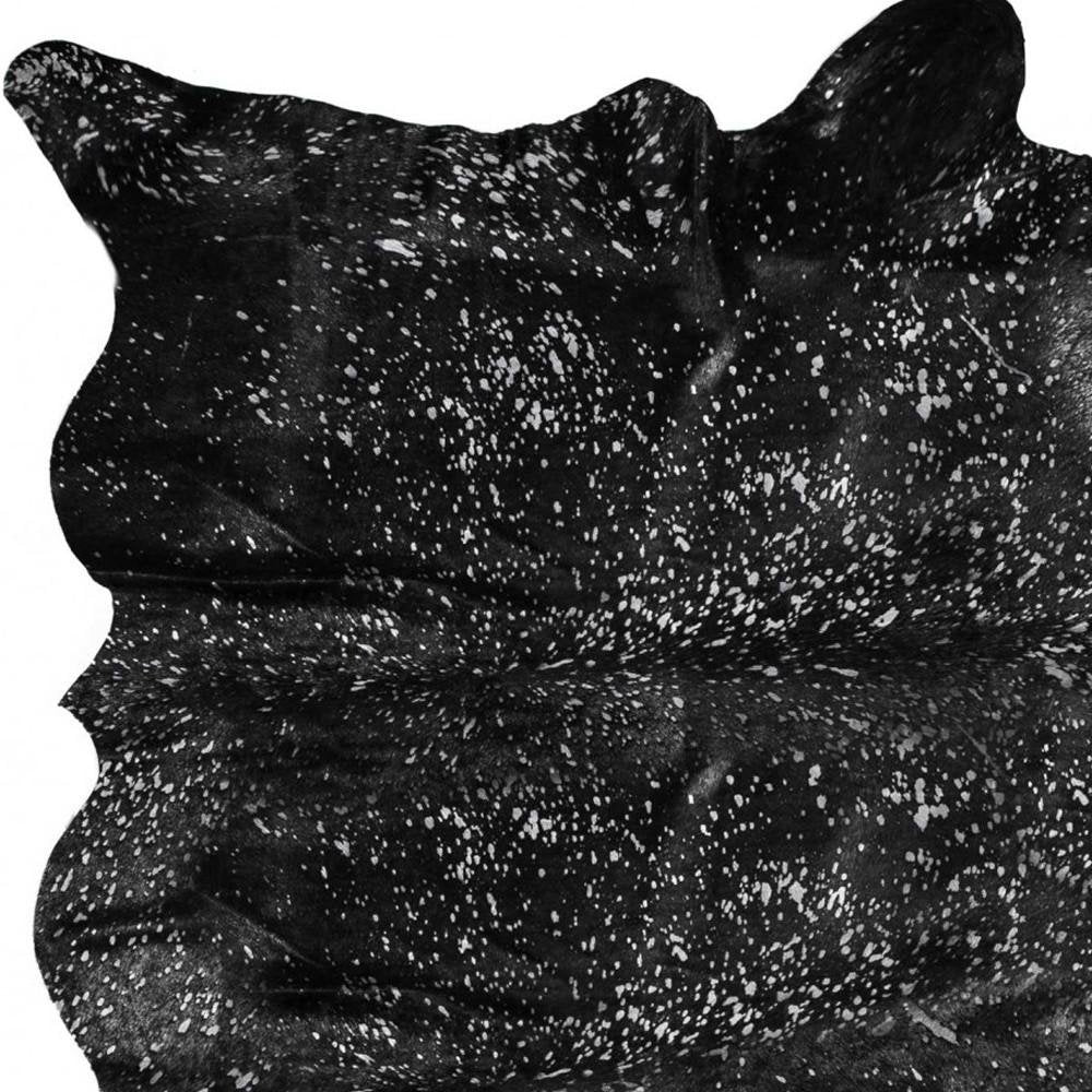 6' X 7' Natural Cowhide Cowhide Print Area Rug