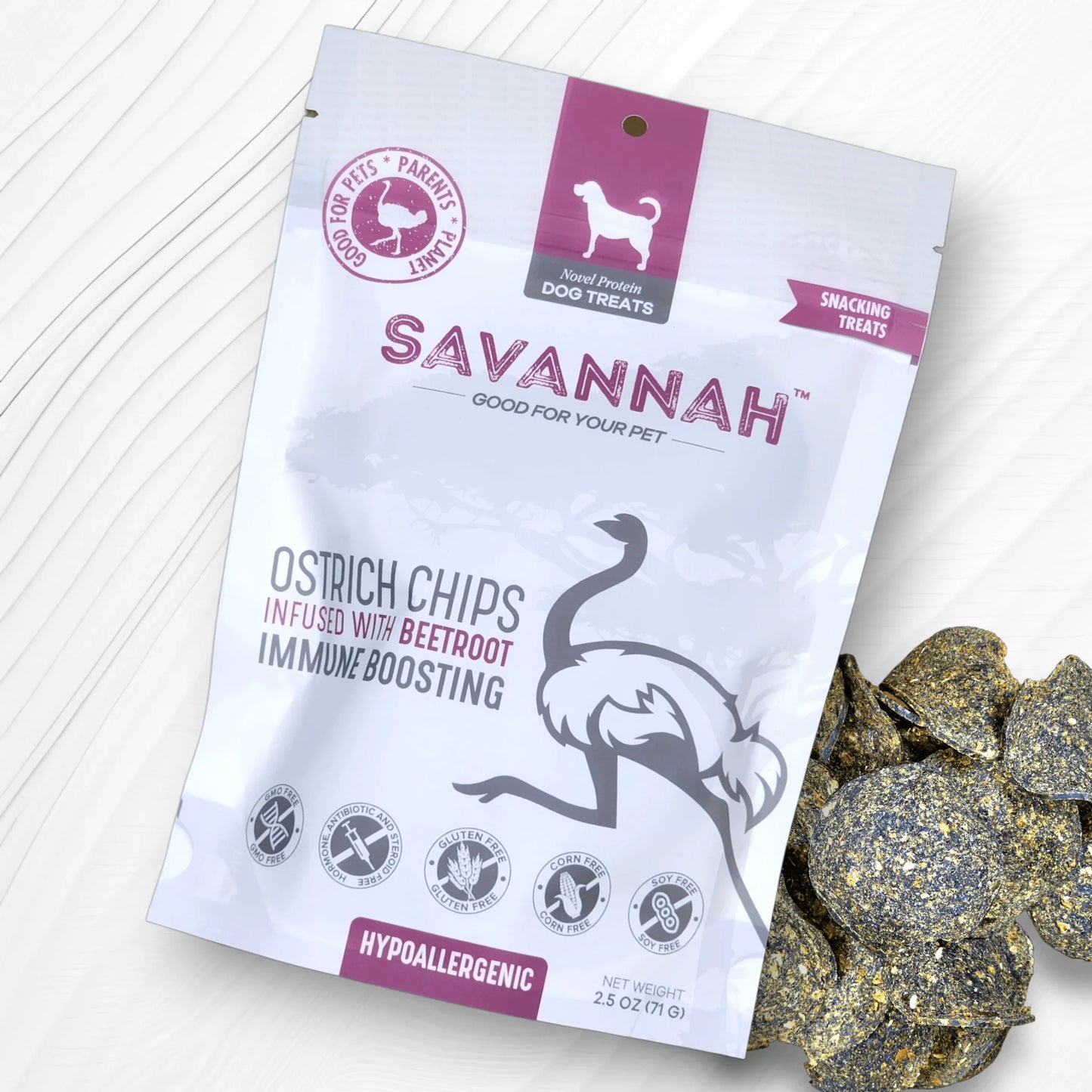 Ostrich Chips with Beetroot : The Flavorful, Immune-Boosting Treat for Dogs