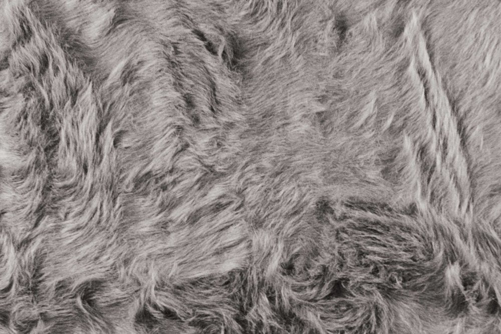 6' Gray Shag Area Rug