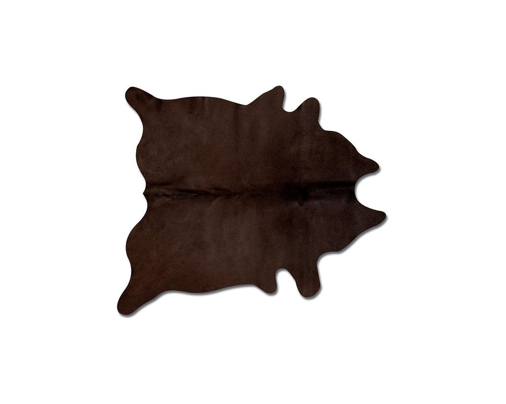 5' X 7' Red Cowhide Area Rug