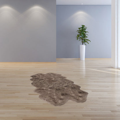 5' X 7' Brown And Black Cowhide Area Rug