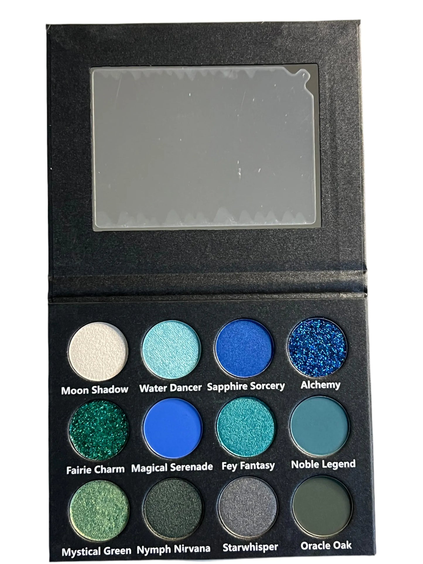 Enchanted Garden Green/Blue color story 12 shade eyeshadow palette