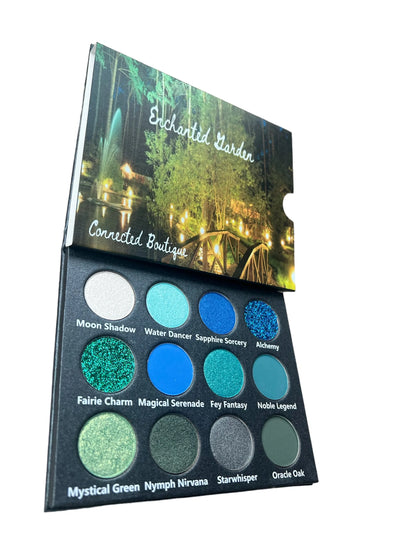 Enchanted Garden Green/Blue color story 12 shade eyeshadow palette