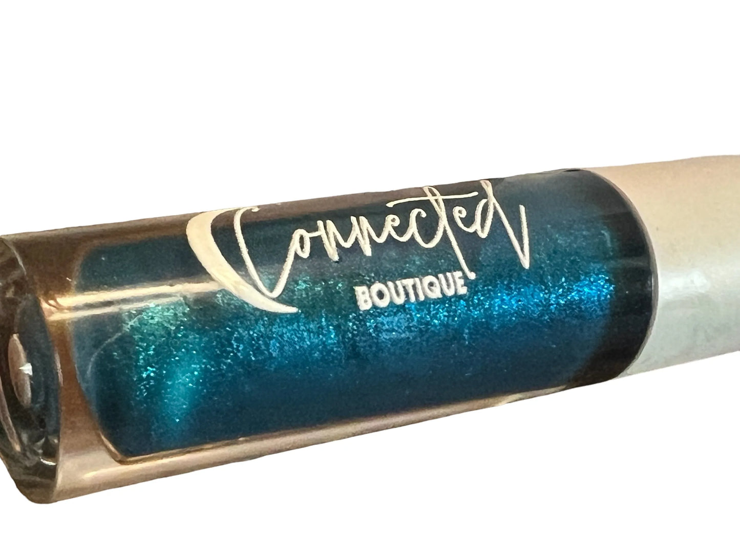 80s- Turquoise Duochrome Lip Gloss with vanilla scent
