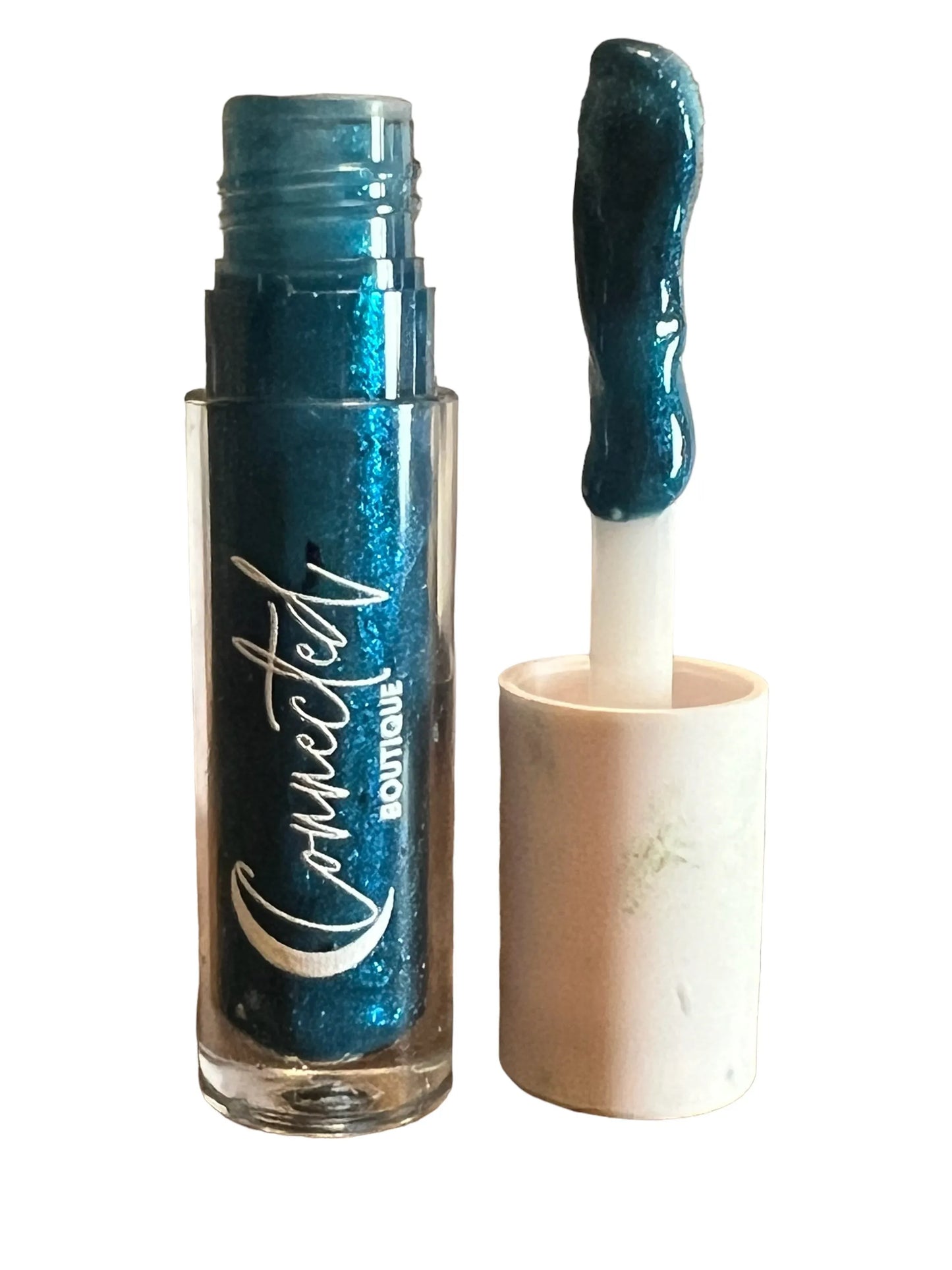 80s- Turquoise Duochrome Lip Gloss with vanilla scent