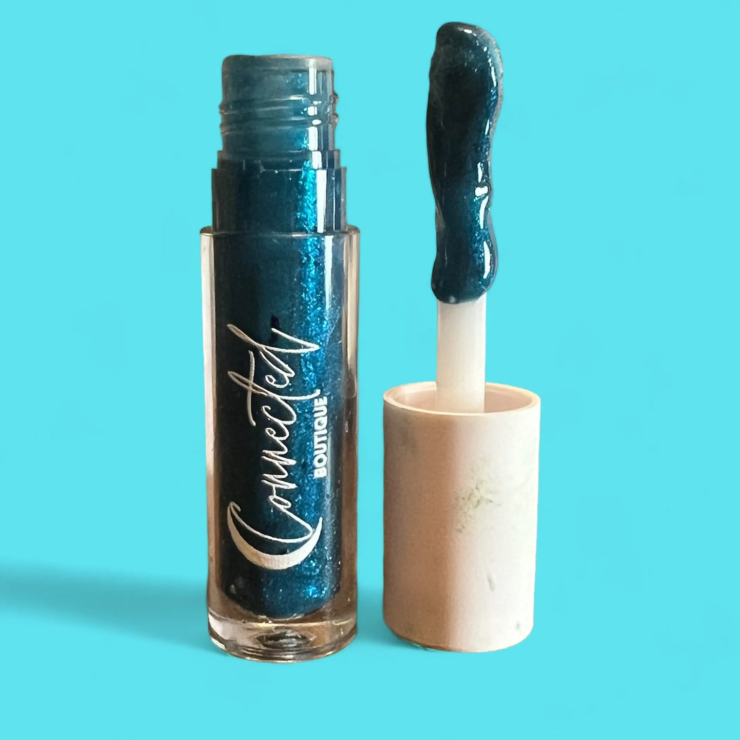 80s- Turquoise Duochrome Lip Gloss with vanilla scent