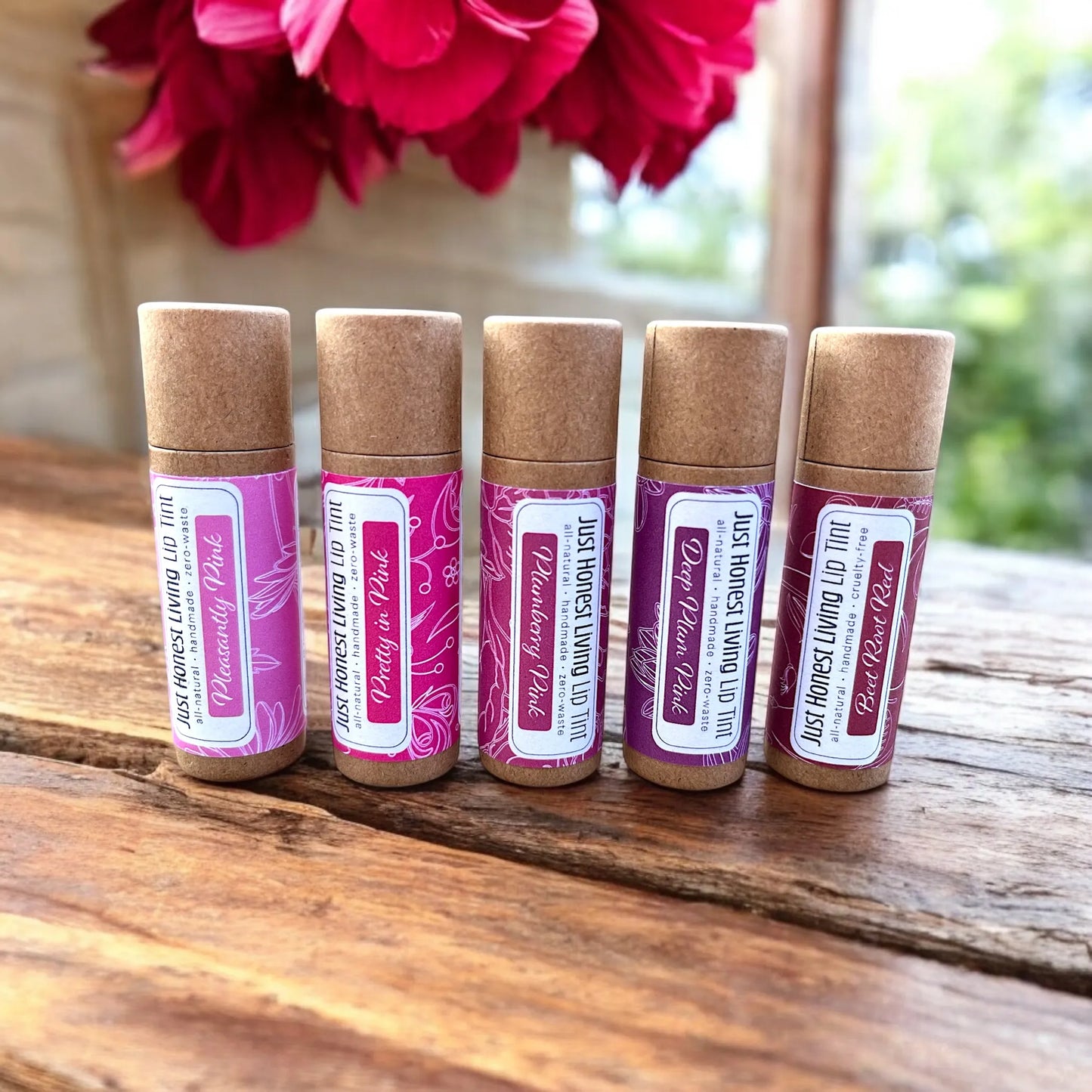 Compostable Tinted Lip Balms