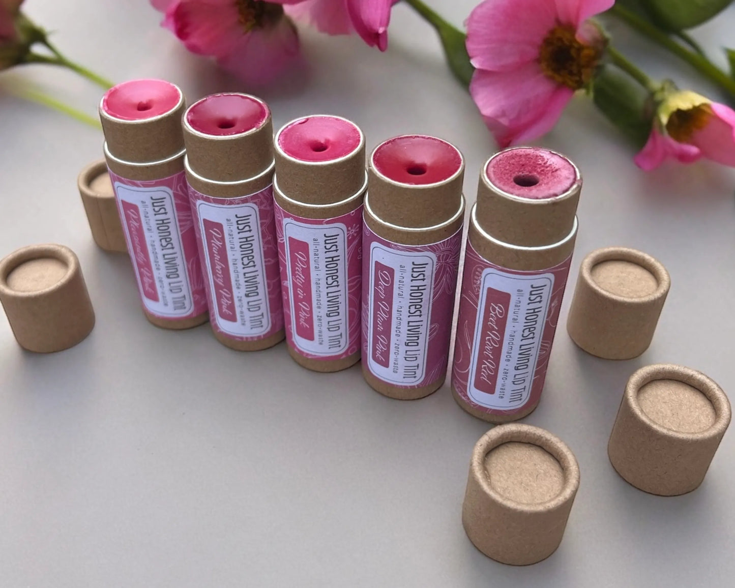 Compostable Tinted Lip Balms