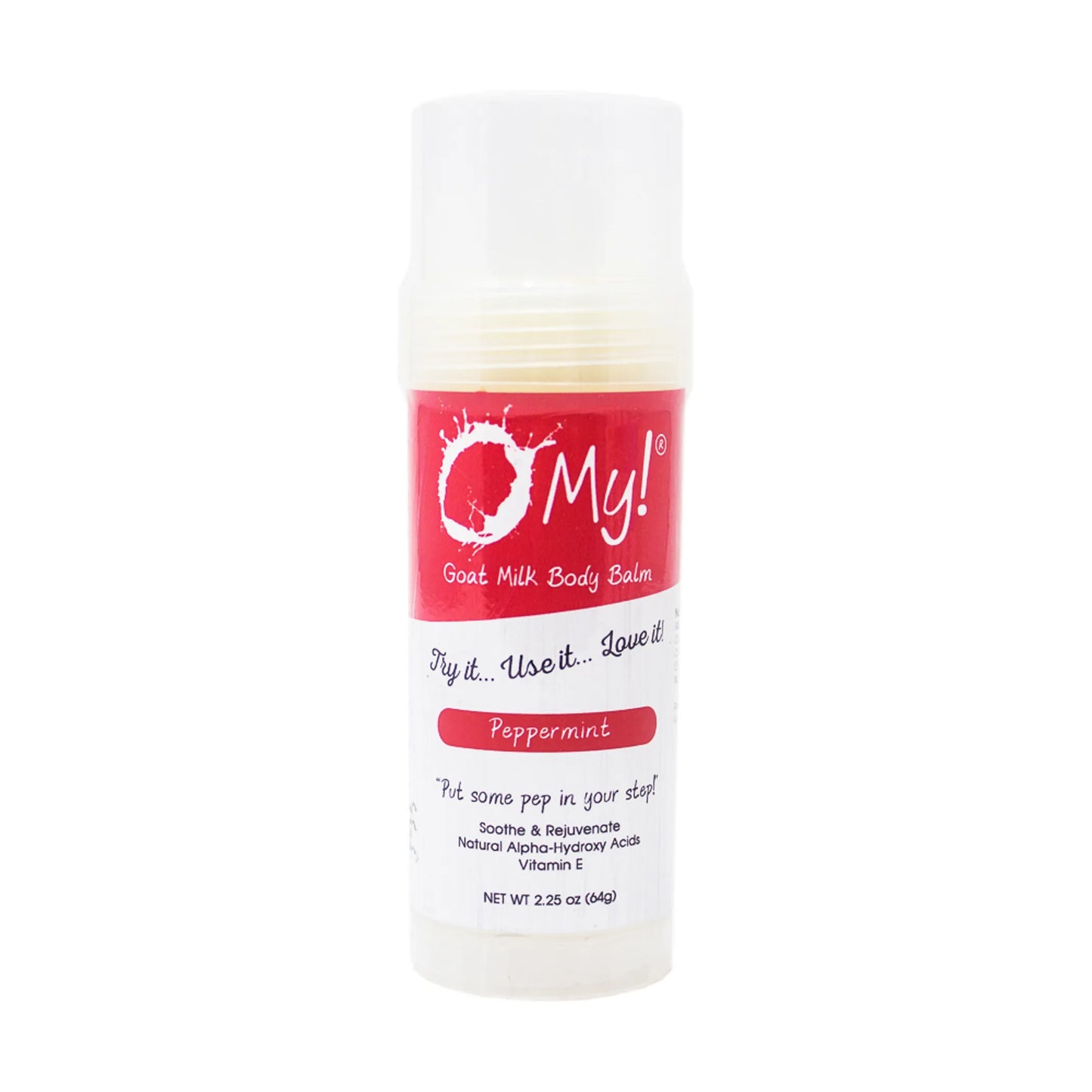 O My! Goat Milk Body Balm - Experience O My! Softness All Over - Antioxidant Vit E - Excellent for all Skin Types - Free of Parabens & More - Leaping Bunny Certified - Handcrafted in USA