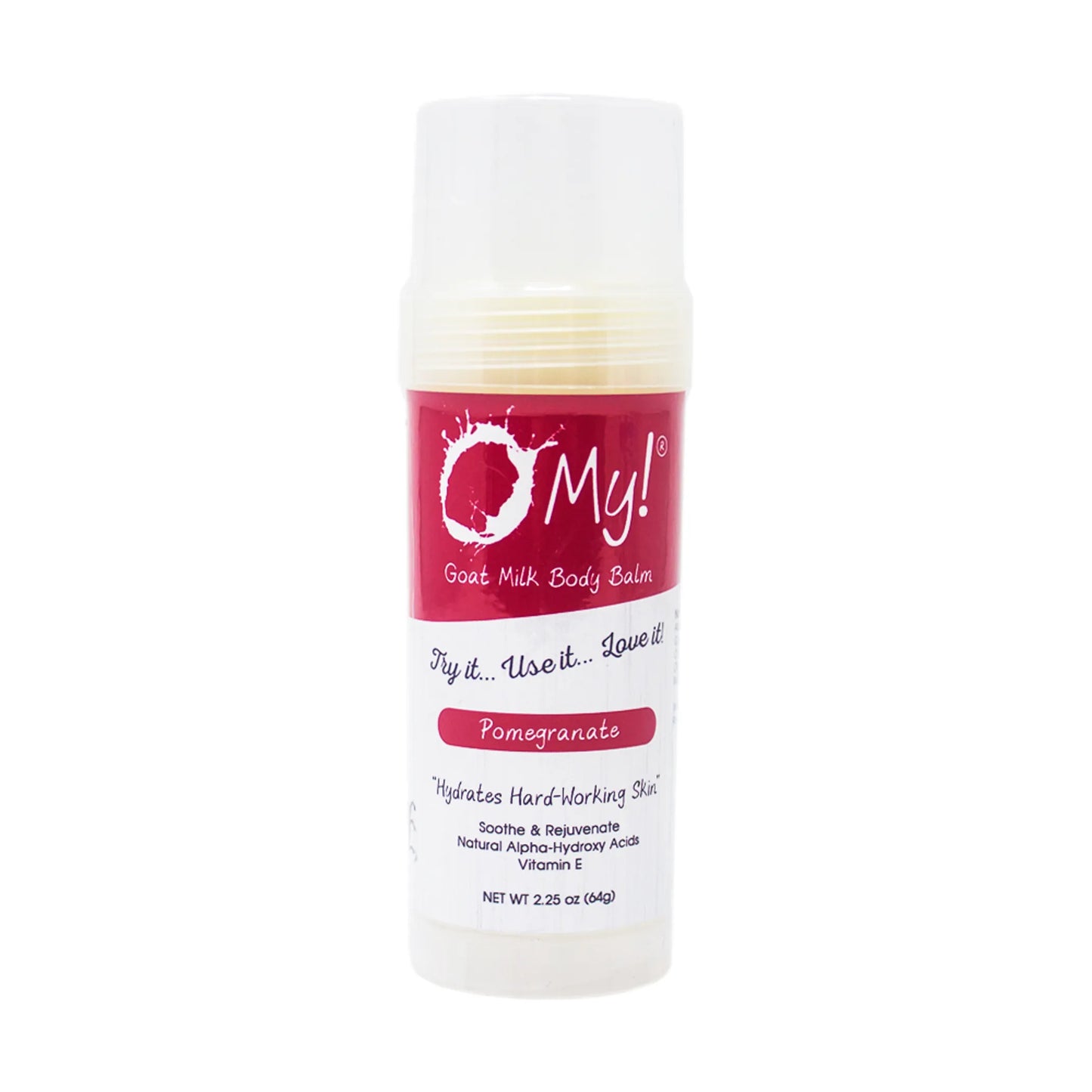 O My! Goat Milk Body Balm - Experience O My! Softness All Over - Antioxidant Vit E - Excellent for all Skin Types - Free of Parabens & More - Leaping Bunny Certified - Handcrafted in USA