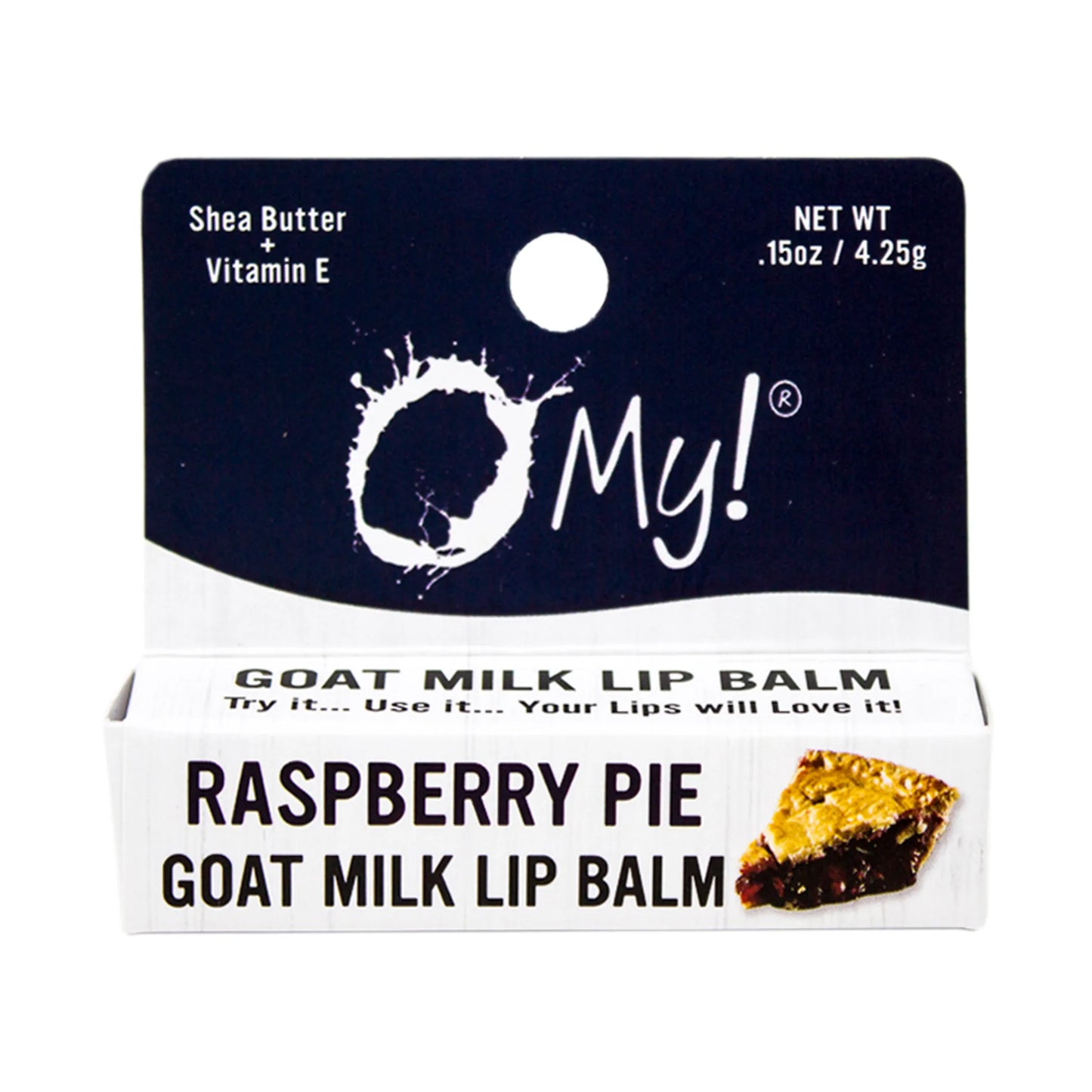 O My! Goat Milk Lip Balm - Natural Goat Milk Lip Balm - Shea Butter and Vitamin E - Free of Parabens & More - Leaping Bunny Certified - Handcrafted in USA