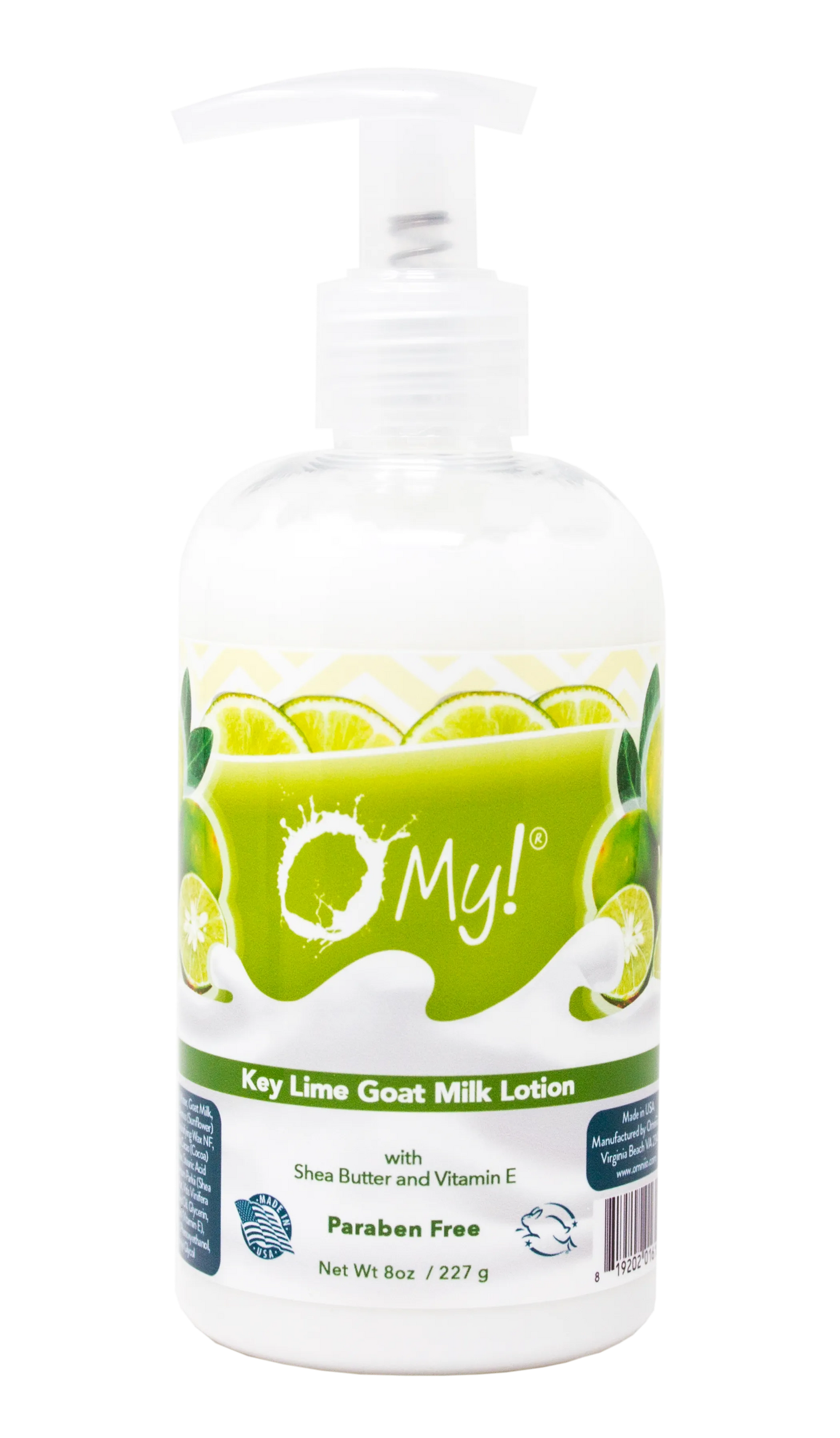 O My! Goat Milk Lotion - Made with Farm-Fresh Goat Milk - Free of Parabens & More - Shea Butter and Vitamin E - Leaping Bunny Certified - Handcrafted in USA
