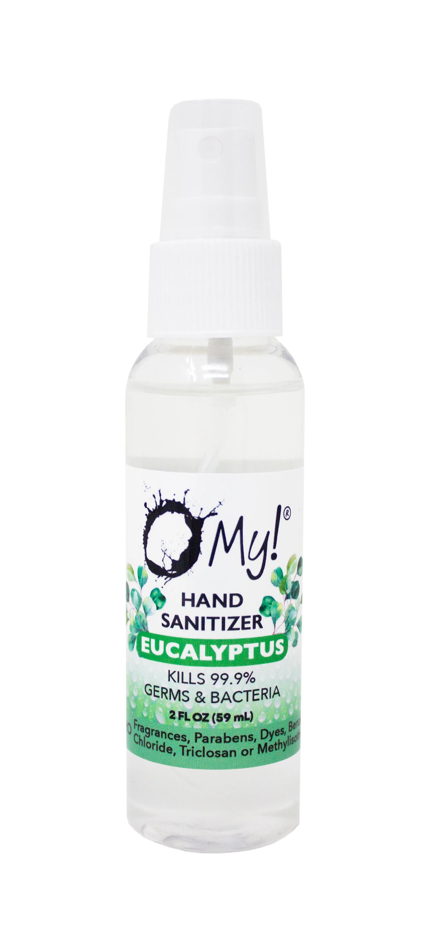O My! Hand Sanitizer - Free from, Parabens, Dyes, Benzalkonium Chloride, Triclosan and Methylisothiazolinone - 70% Isopropyl Alcohol with Aloe Vera- Made in USA