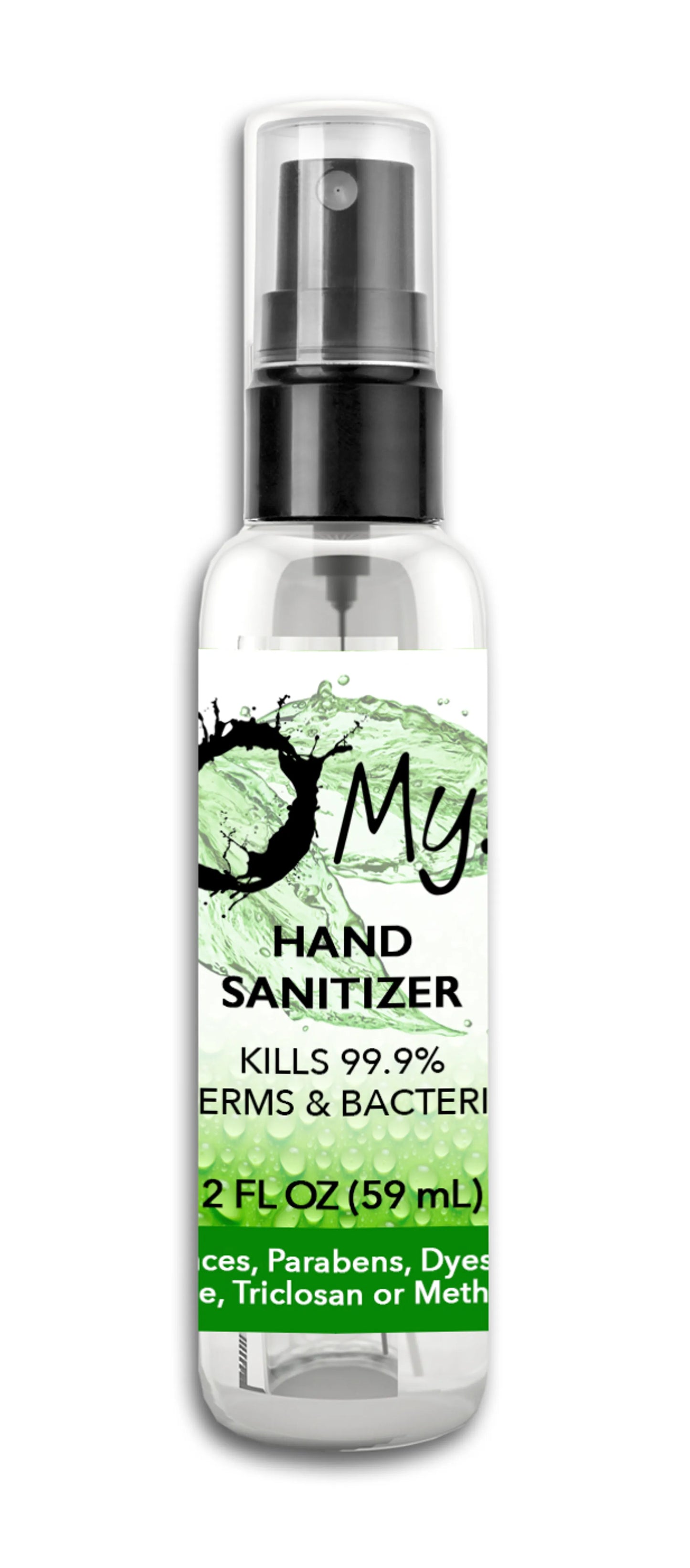 O My! Hand Sanitizer - Free from, Parabens, Dyes, Benzalkonium Chloride, Triclosan and Methylisothiazolinone - 70% Isopropyl Alcohol with Aloe Vera- Made in USA