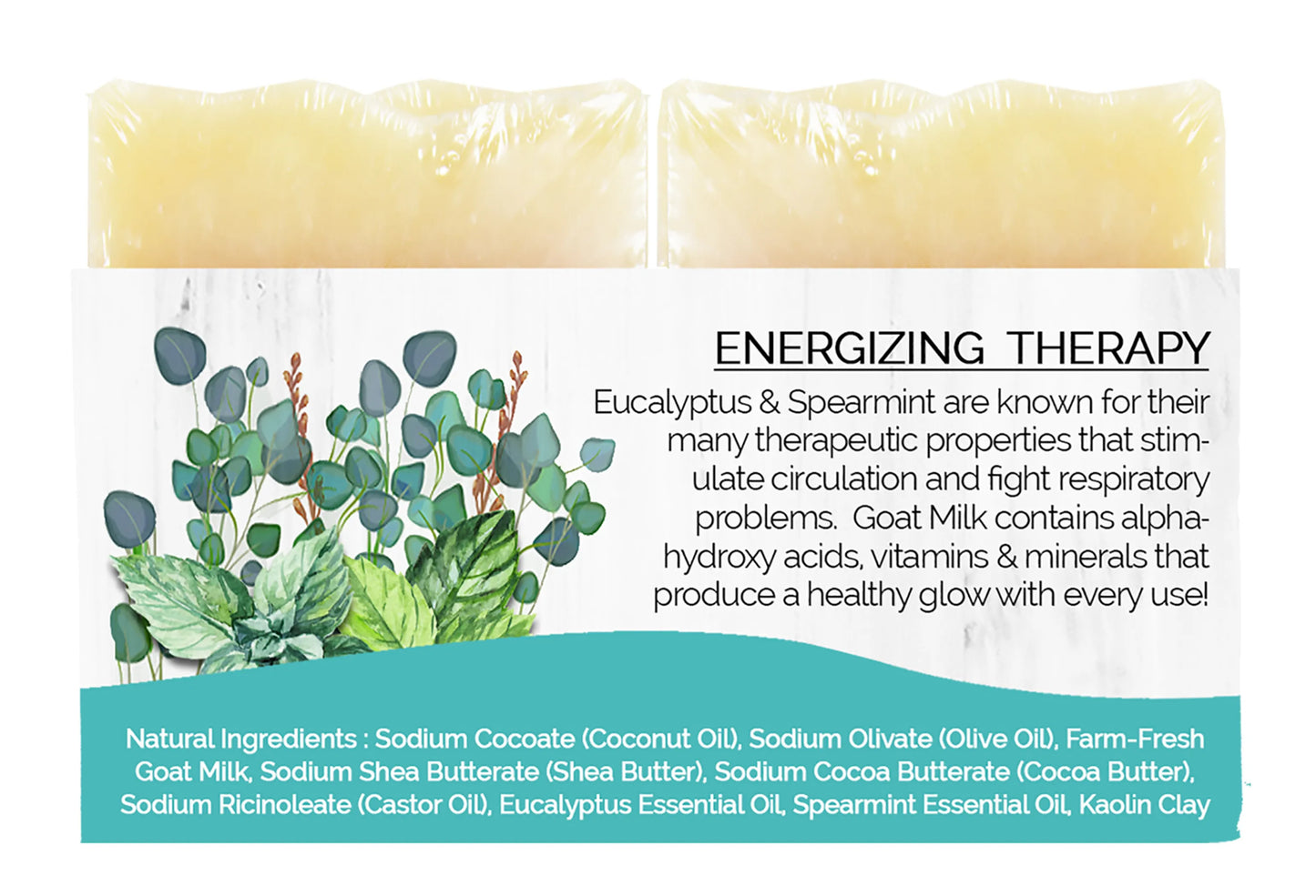 O My! Goat Milk Essential Oil Soap Bar - Made with Farm-Fresh Goat Milk - 100% Pure Essential Oils - Free of Parabens & More - Leaping Bunny Certified - Handcrafted in USA