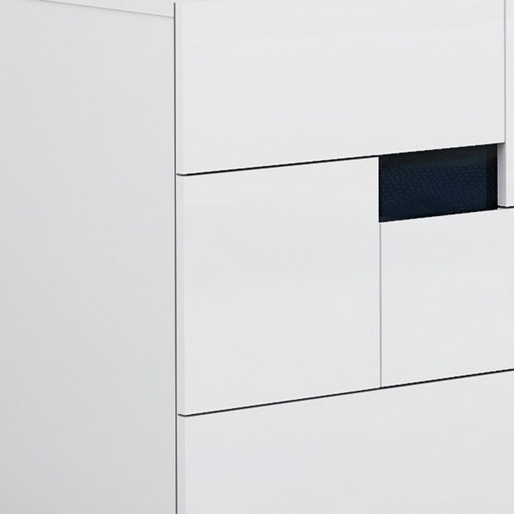 30" Superb Black High Gloss Dresser