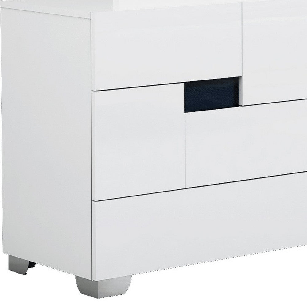 30" Superb Black High Gloss Dresser