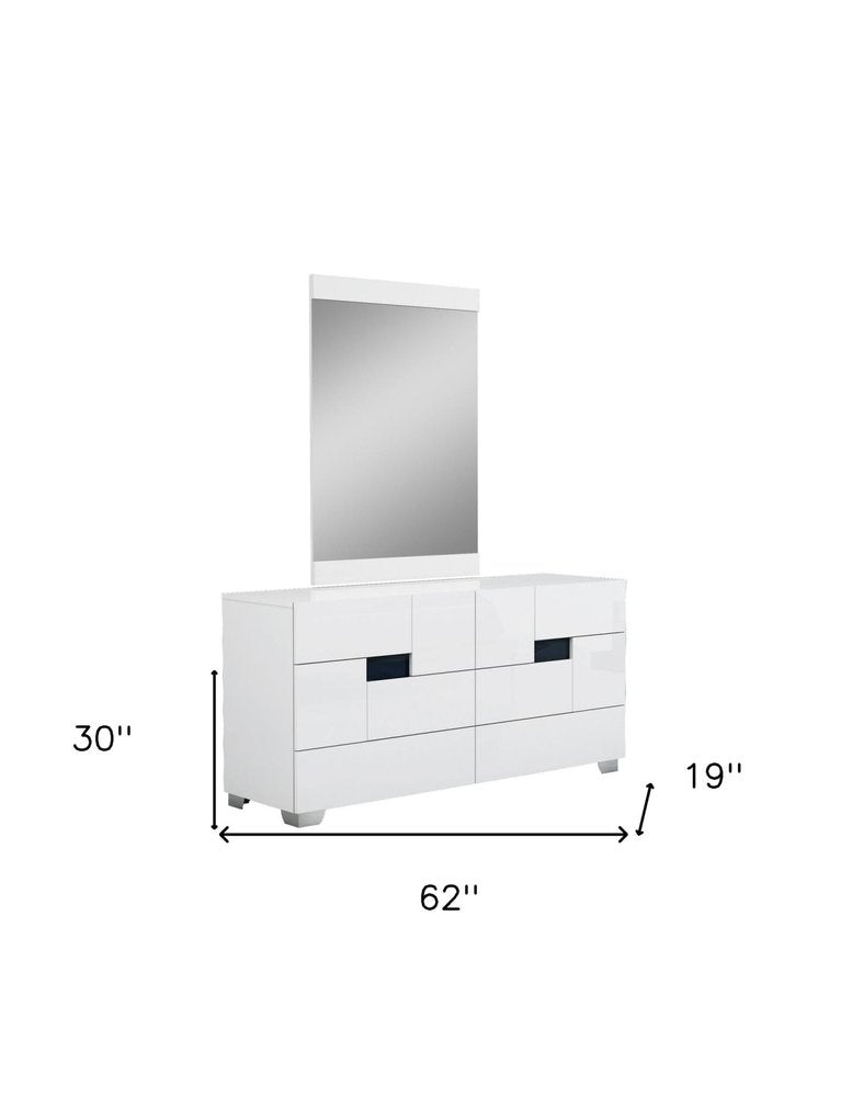 30" Superb Black High Gloss Dresser