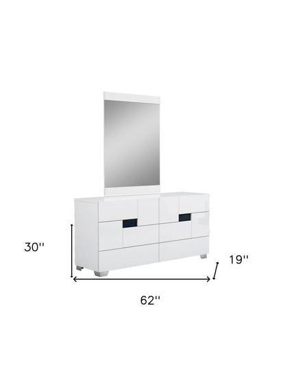 30" Superb Black High Gloss Dresser